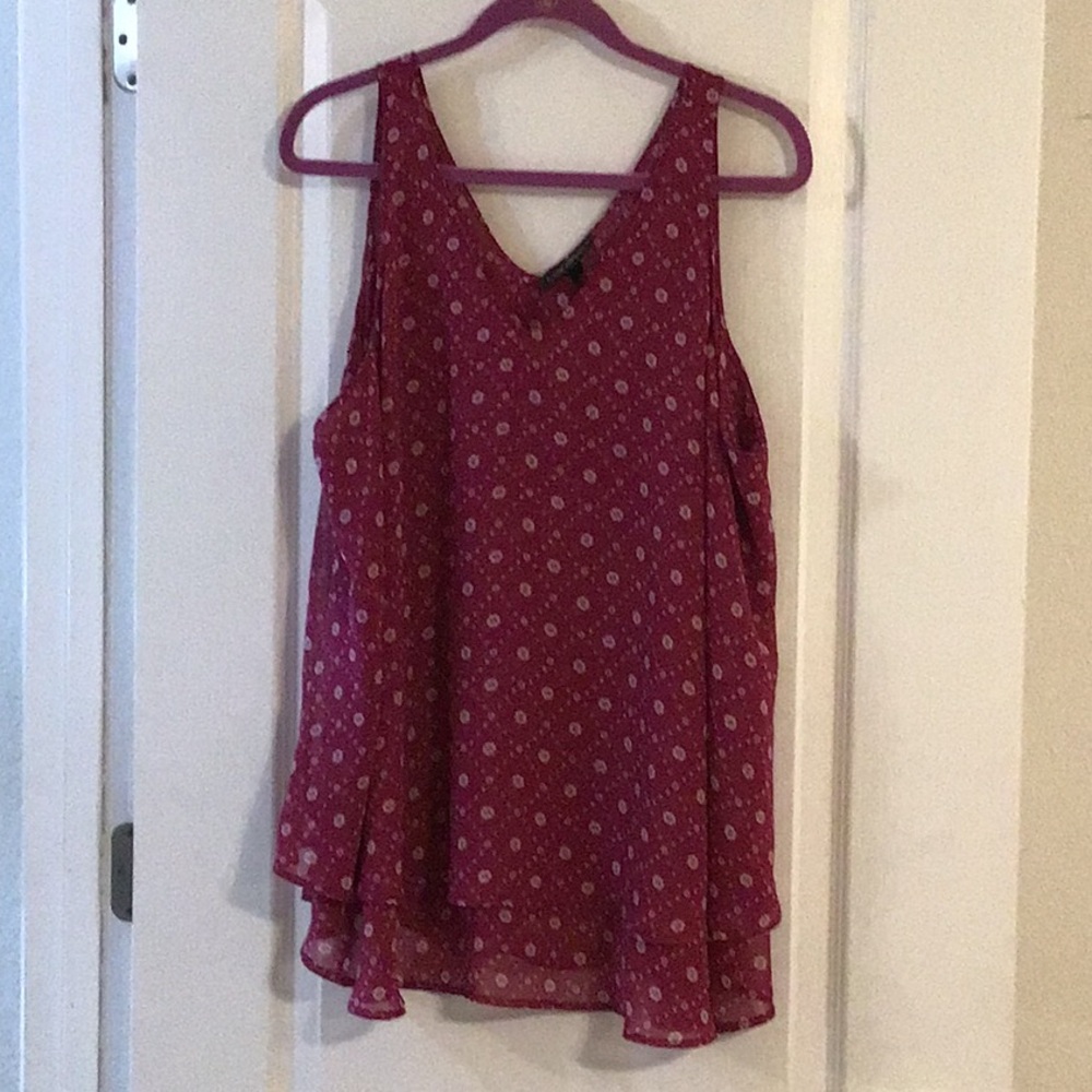 Lane Bryant Double Layered Swing Tank Top Size 18 NWOT